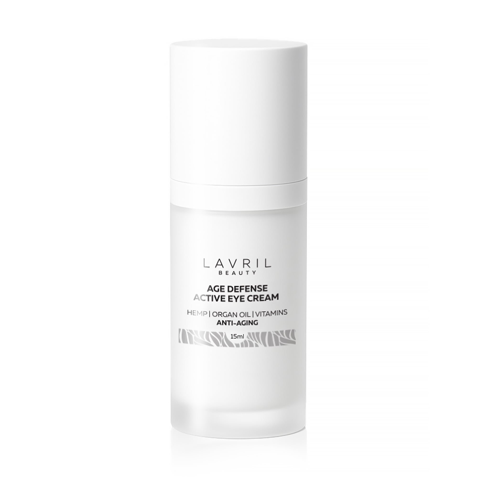 Живильний крем для шкіри навколо очей LAVRIL BEAUTY Age Defense Active Eye Cream з коноплею та комплексом вітамінів, 15 мл